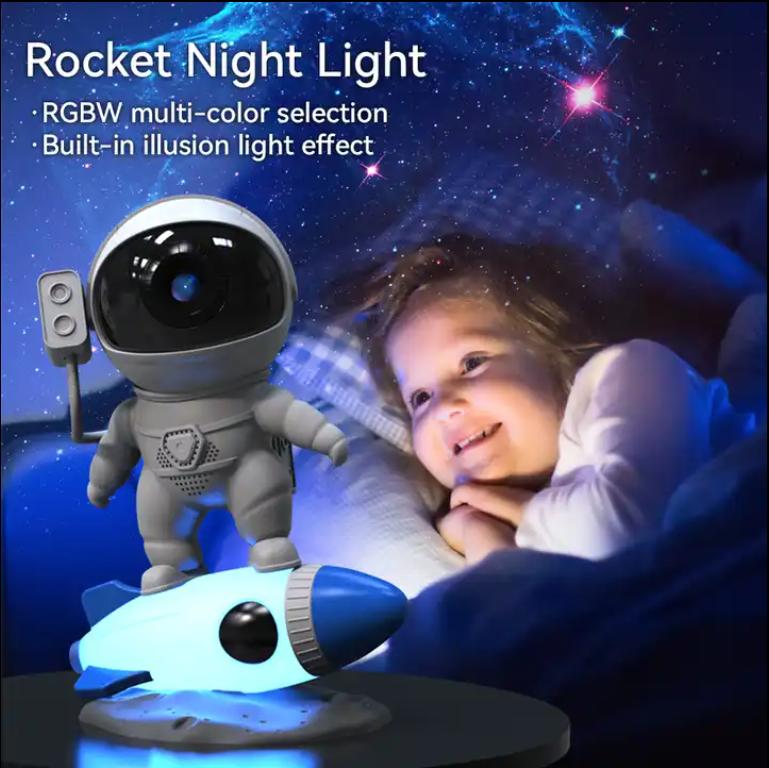 Проектор для ракетного астронавта, ночник для спальни с приложением/дистанционным управлением - фотография № 10