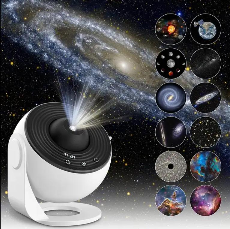 Поставки, ночник для Галактики, 12 в 1, реалистичный проектор для планетария, проектор HD Focus - фотография № 10