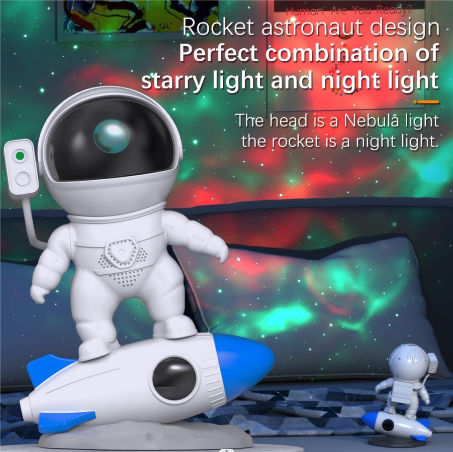 Проектор для ракетного астронавта, ночник для спальни с приложением/дистанционным управлением - фотография № 6
